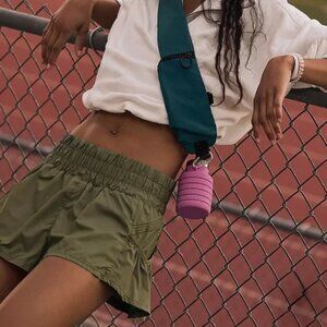 FP Movement by Free People Get Your Flirt on Shorts - Dark Olive NWOT